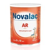 Formulă lapte praf pentru combaterea regurgitațiilor AR, Gr. 0-12 luni, 400 g, Novolac
