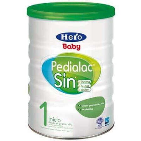 Formula speciala de lapte, fara lactoza, Pedialac, 800g, Hero Baby