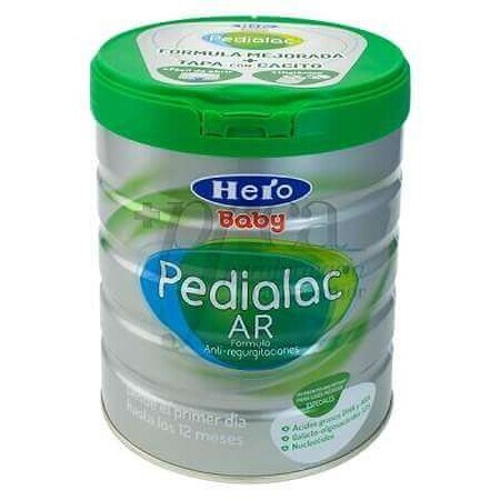 Formula speciala de lapte, Pedialac AR1, 800 g, Hero Baby