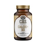 Calciu + D3, 60 capsule vegetale, COS Laboratories