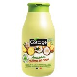 Gel de dus hidratant cu lapte si extract de ananas si cocos, 250 ml, Cottage
