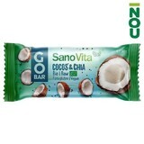 Go Bar Bio, cocos si chia, 30 gr, Sanovita
