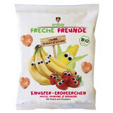 Gustare Bio crocantă din banane și căpșuni, 25g, Erdbar