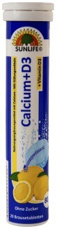 Calcium cu Vitamina D3, 20 tablete, Sunlife