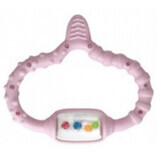 Inel gingival 2 in1, roz, +0 luni, Curaprox