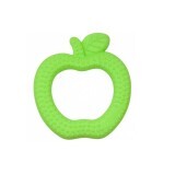 Jucarie pentru dentitie din silicon Green Apple IPlay, Green Sprouts