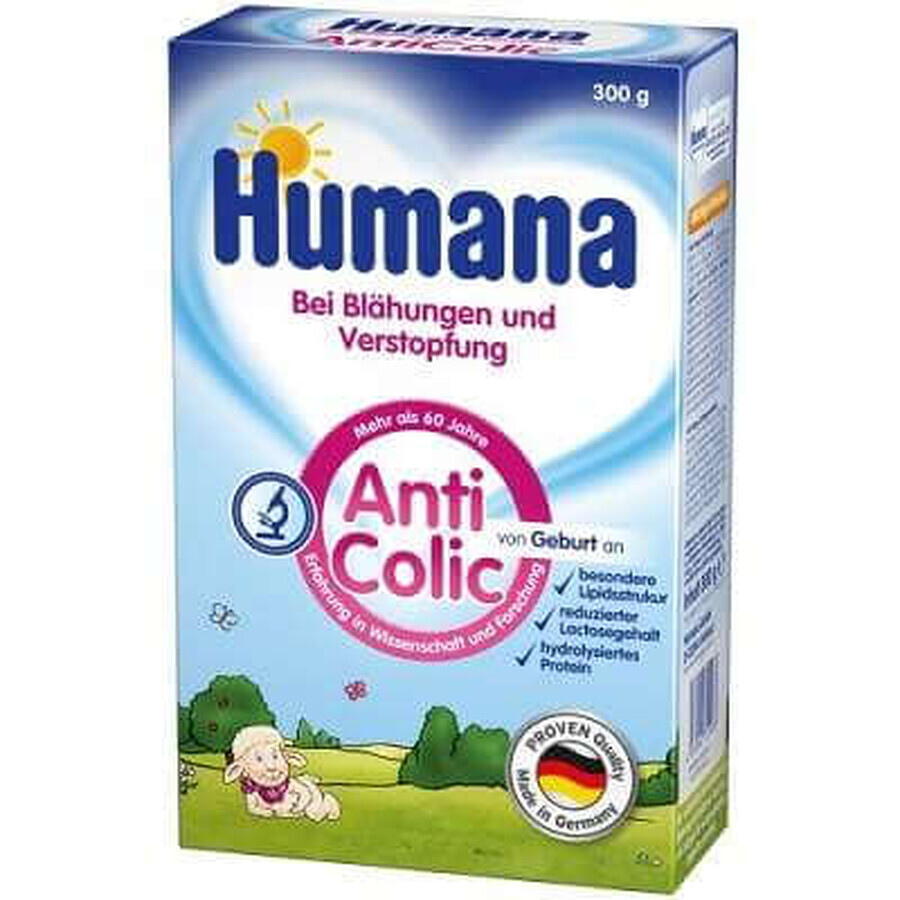 Lapte praf AntiColici, +0 luni, 300 g, Humană
