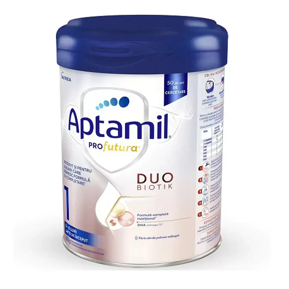 lapte praf aptamil 0 6 luni Lapte praf Aptamil ProFutura 1, 800g, 0-6 luni, Nutricia