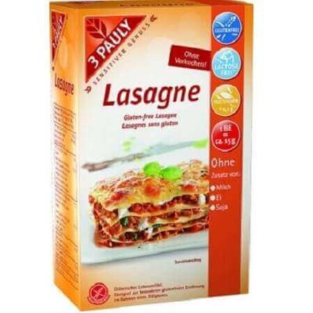 Lasagna fără gluten, 3 Pauly, 250g, Haus Rabenhorst