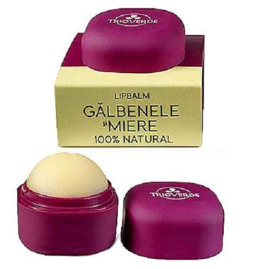 Lipbalm Gălbenele și miere, 9 g, TrioVerde