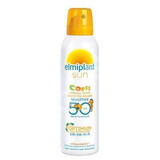 Loțiune spray pentru copii cu protecție solară ridicată Sensitive SPF 50, 150 ml, Elmiplant
