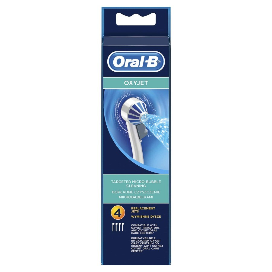 Capete de rezervă pentru duș bucal Oxyjet, 4 bucăți, Oral-B