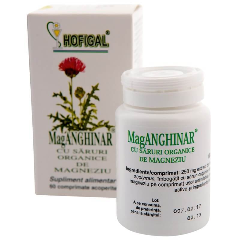 MagAnghinar, 60 comprimate, Hofigal Vitamine si suplimente