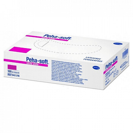 Peha-Soft nitrile gloves, size M, 100 pieces, Hartmann