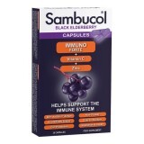 Capsule cu soc negru, vitamina C și zinc Immuno Forte, 30 capsule, Sambucol