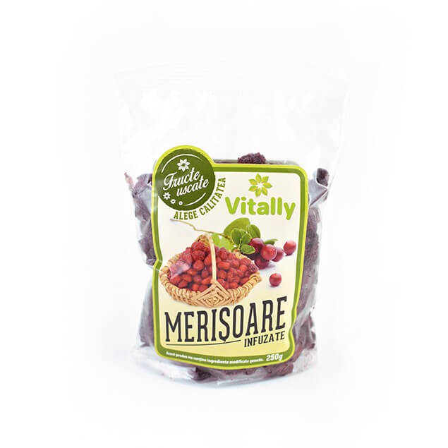 Merisoare infuzate, 250 g, Vitally