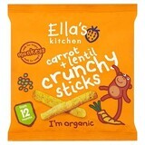 Mini sticksuri cu morcov si linte Bio organice, 15 g, Ella s Kitchen