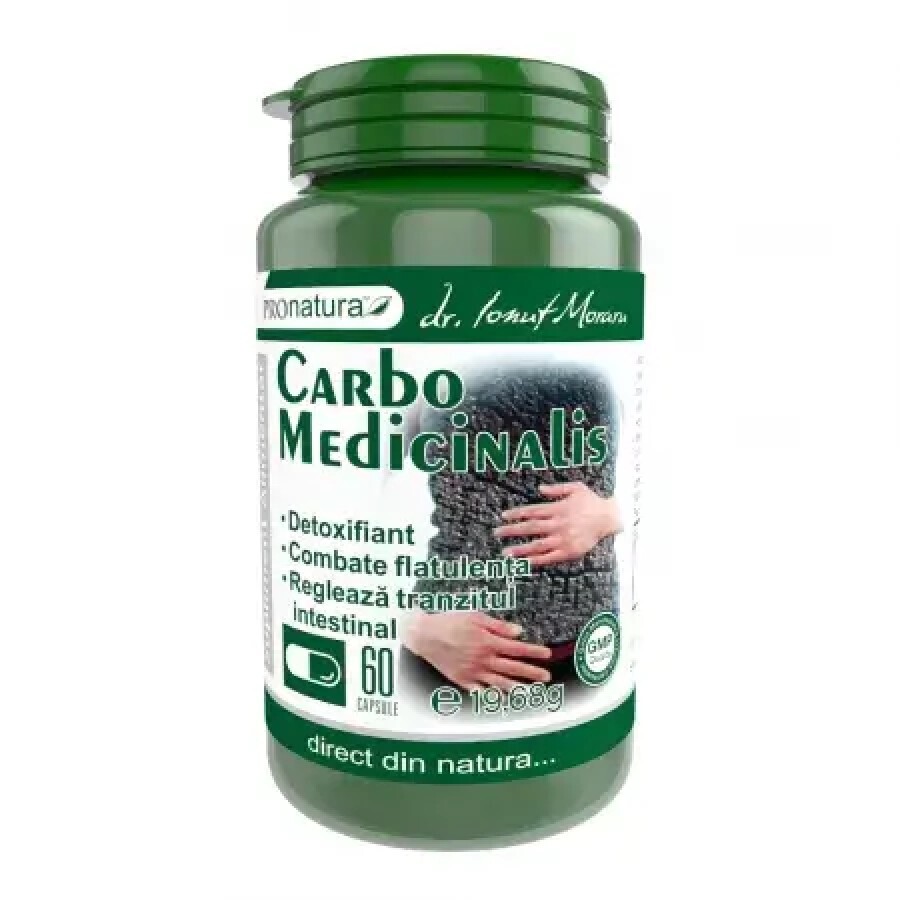 Carbo Medicinalis, 60 capsule, Pro Natura recenzii