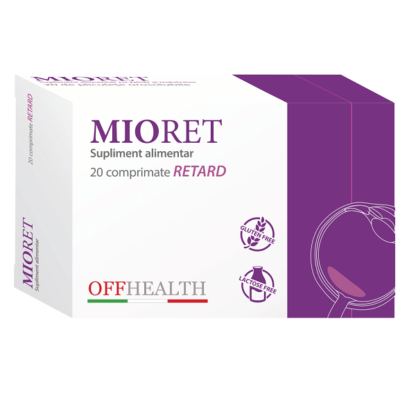 Mioret Retard, 20 comprimate, Offhealth Vitamine si suplimente