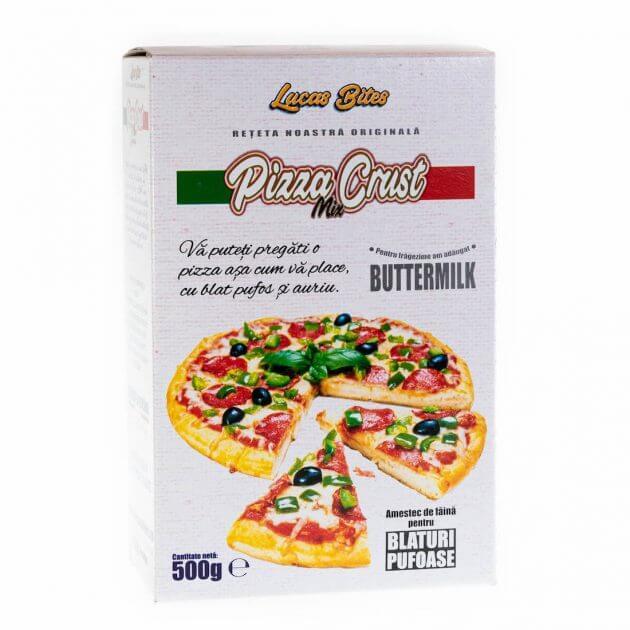 de ce se intareste aluatul de pizza Mix amestec pentru blat de pizza, 500 gr, Lucas Bites