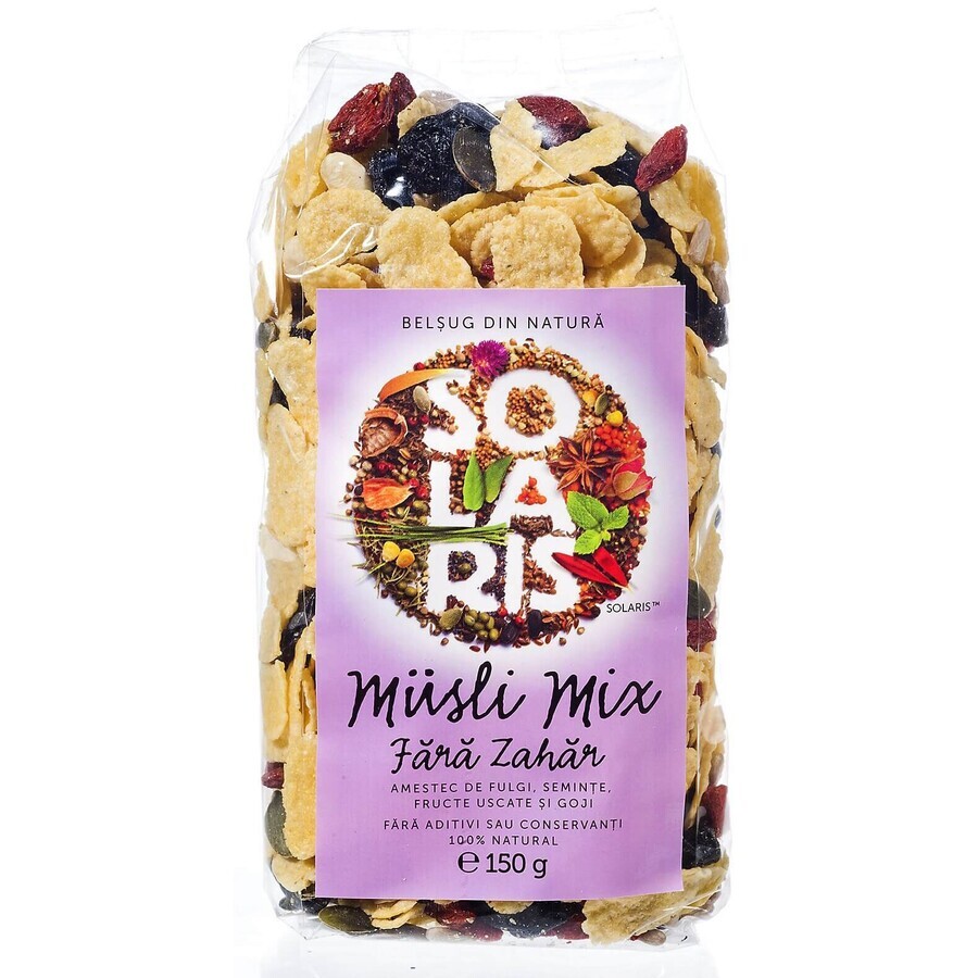 Mix di muesli senza zucchero, 150 g, Solaris