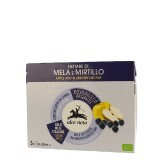 Nectar organic din mere si afine, 3x 200 ml, Alce Nero