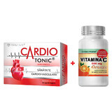 Cardio Tonic, 30 capsule vegetale + Vitamina C 500mg Orange, 30 tablete, Cosmopharm