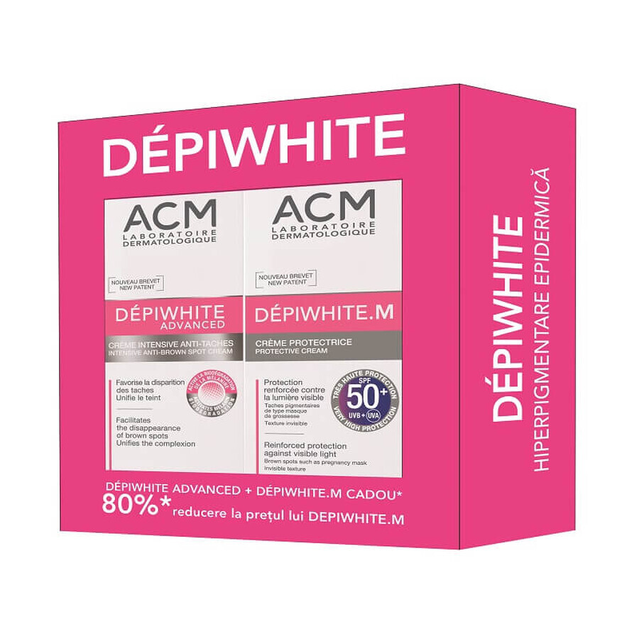 Oferta Pachet Cremă Depigmentantă Advanced 40ml și 80% Reducere la Depiwhite M 40 ml, ACM