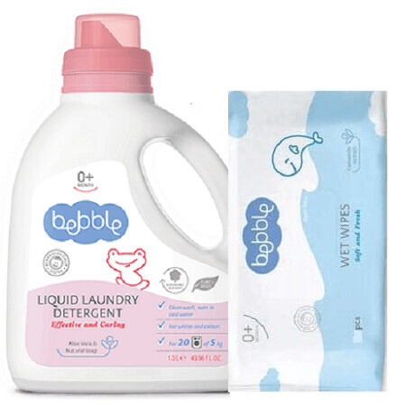 Oferta Pachet Detergent lichid rufe, 1300ml, Bebble