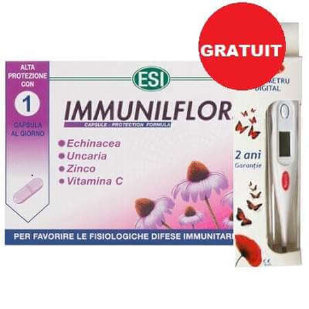 Ofertă Pachet ImmunilFlor și Termometru digital Cadou, 30cps, ESI