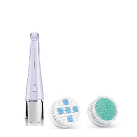 Oferta pachet Perie rotativă cu vibrații pentru curățarea tenului + Perie Acnee+ Perie pori, Philips