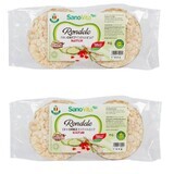 Oferta Pachet Rondele din orez expandat, 2 la preț de 1, 2 x 80 g, Sanovita