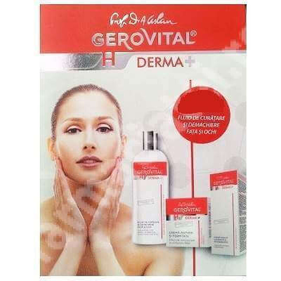 Ofertă, Cremă antirid, Cremă mască, Fluid curățare, H3Derma+, Gerovital