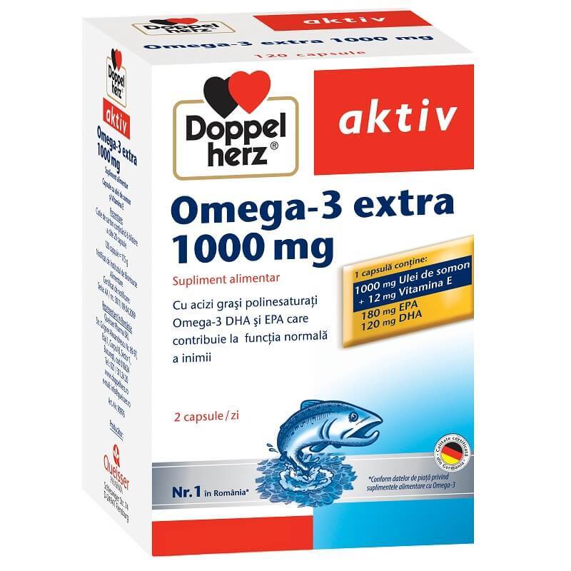 omega 3 doppelherz 120+60 dr max Omega-3 extra 1000 mg, 120 capsule, Doppelherz