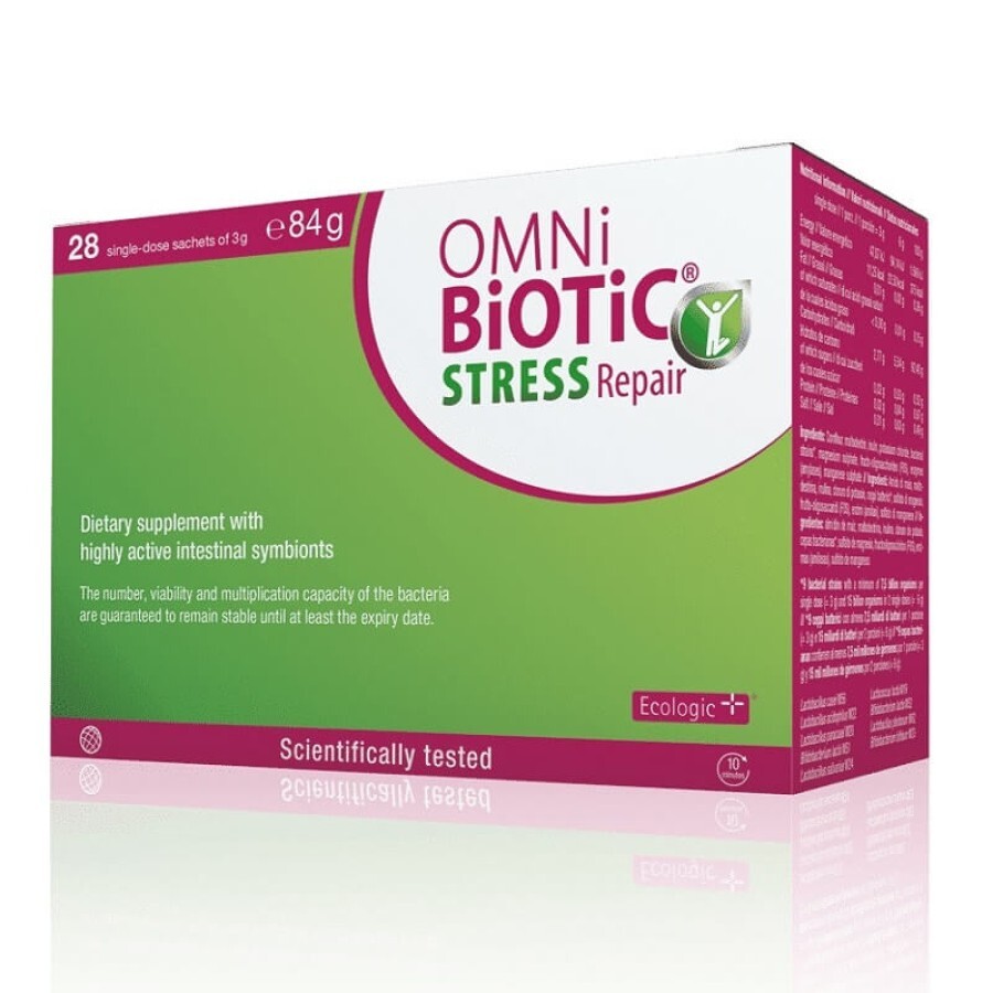 Omni-Biotic Stress Repair, 28 plicuri, Institut AllergoSan (OmniBiotic) recenzii