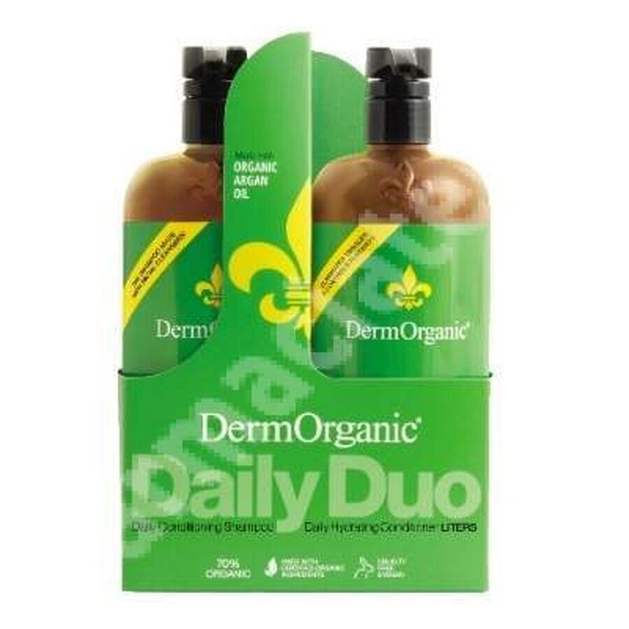 Pachet îngrijire zilnică pentru păr Duo Daily, DermOrganic