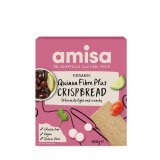 Painici cu quinoa fibre plus fara gluten Bio Crispbread, 100 gr, Amisa