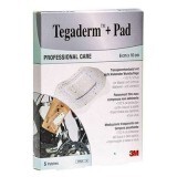 Pansament cu pad central absorbant, Tegaderm+Pad, 6x10 cm, 5 bucăți, 3M