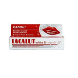Pastă de dinți medicinală Lacalut White Repair, 75 ml, Cadou Storcător de pastă de dinți, Theiss Naturwaren