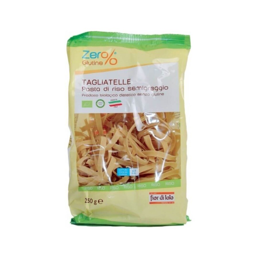 Paste tagliatelle din orez integral fara gluten, 250 g, Fior Di Loto