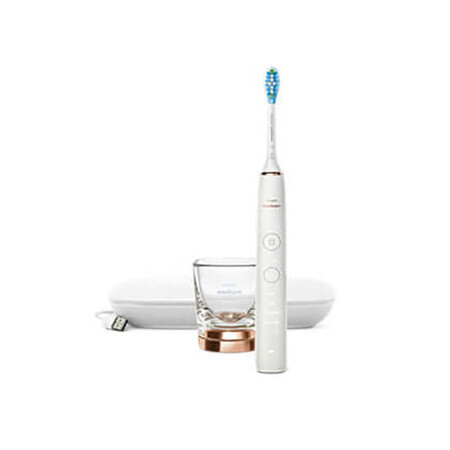 Periuta electrica Diamond Clean, Roz Gold, HX9911/94, Philips Sonicare