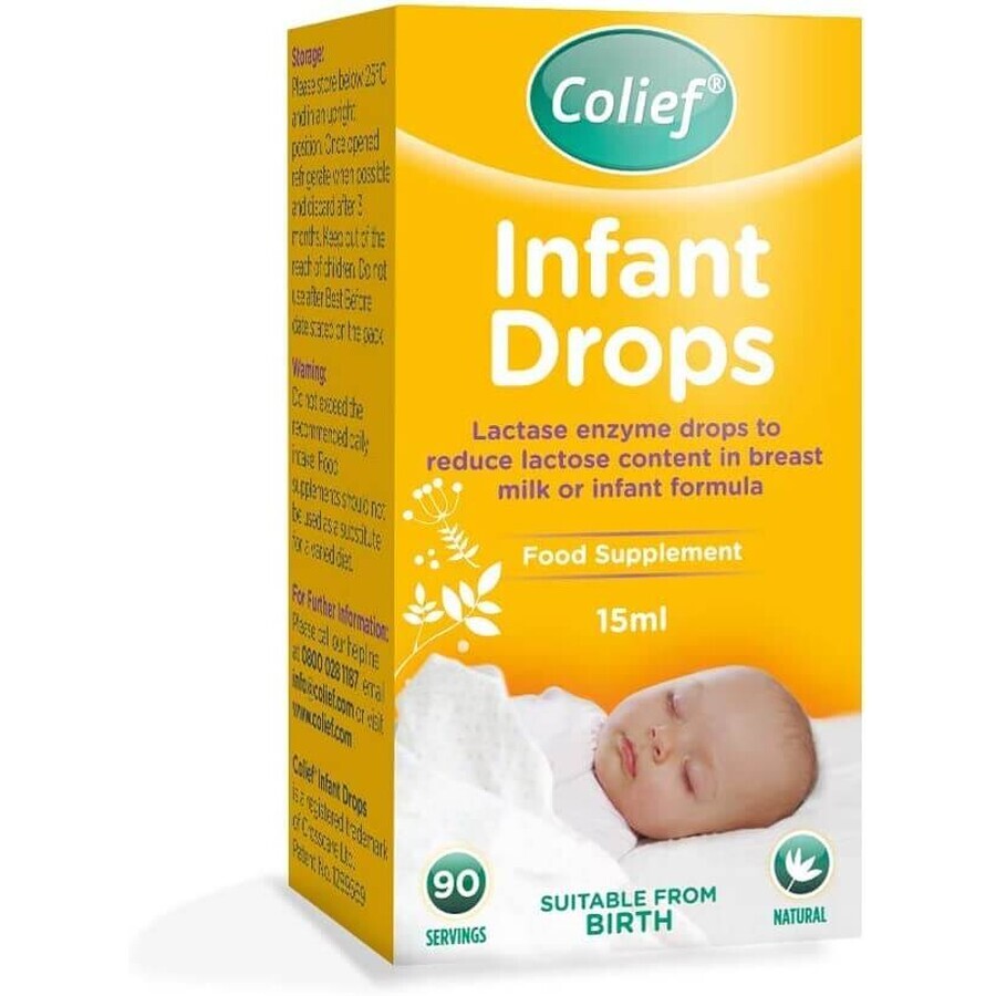 Picături cu enzima lactază Infant drops, 15 ml, Colief