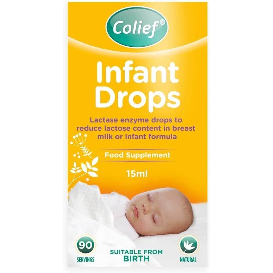 Picături cu enzima lactază Infant drops, 15 ml, Colief