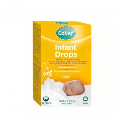 Picături cu enzima lactază, Infant drops, 15 ml, Colief