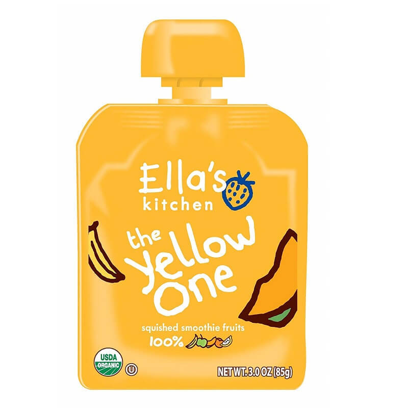 Piure Bio din banane, mango si caise, 90 gr, Ella\'s Kitchen