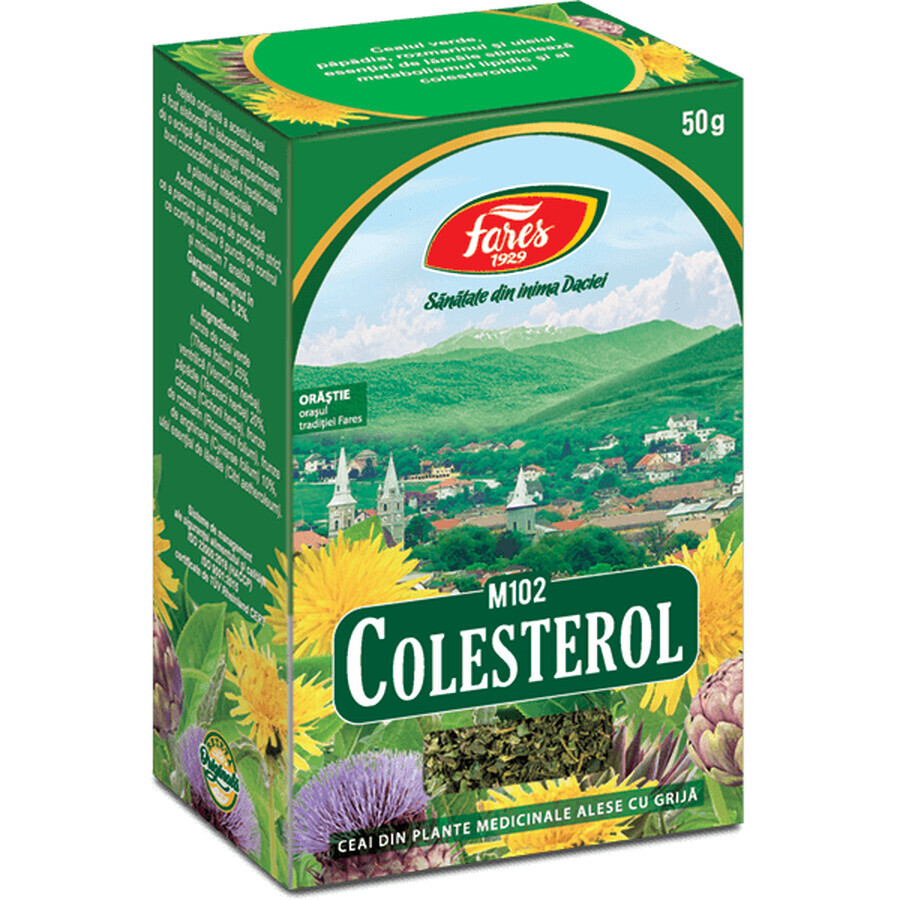 Ceai Colesterol, M102, 50 g, Fares