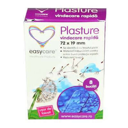 Plasturi vindecare rapida, 72 x 19 mm, 8 bucati, EasyCare