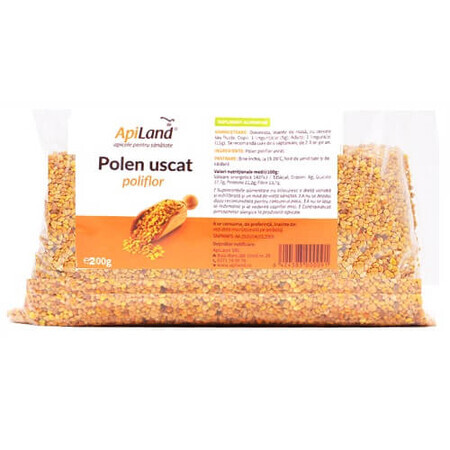 Polen uscat Poliflor, 200 g, ApiLand