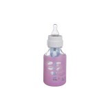 Protecție pentru biberon din sticlă roz, 120 ml, 881, Dr. Browns