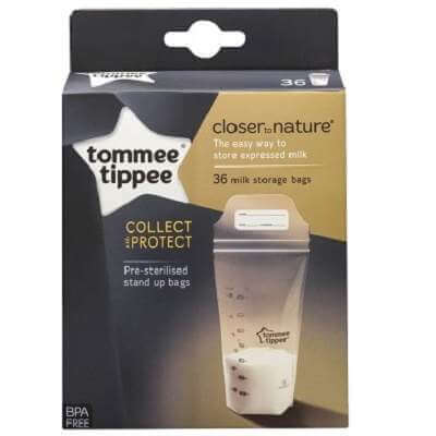 Pungi stocare lapte matern, 36buc, Tommee Tippee Mama si copilul